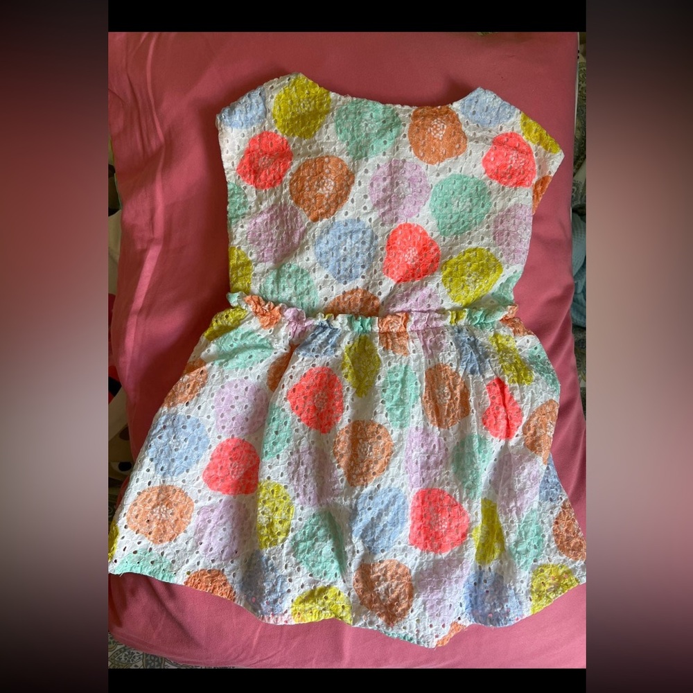 Eyelet Balloon Dress